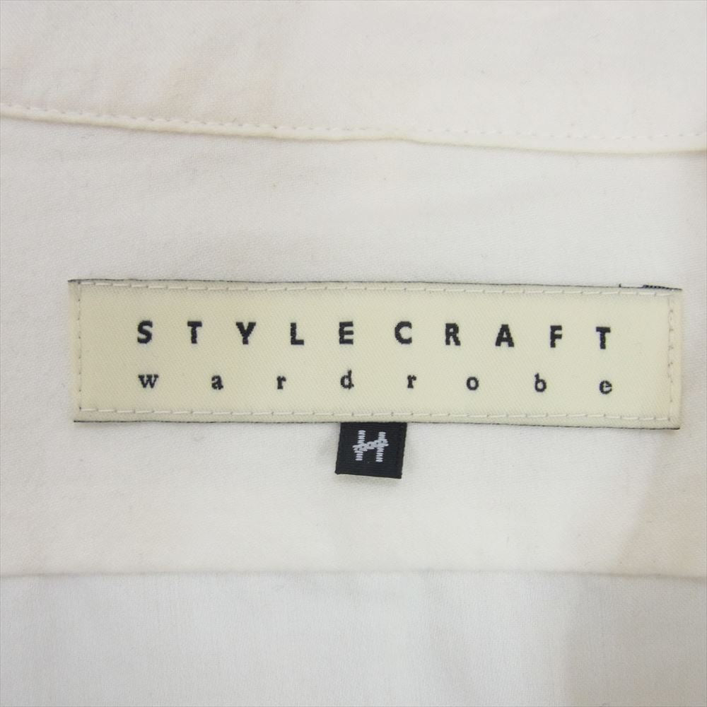 スタイルクラフトワードローブ ノーカラー バンドカラー 長袖 シャツ オフホワイト系 3【中古】