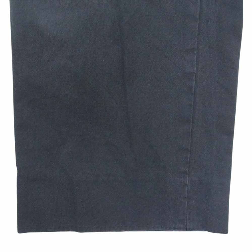 COMOLI コモリ 20SS R01-03009 コットンギャバ ウォッシュド ストレート パンツ ブラック系 3【中古】