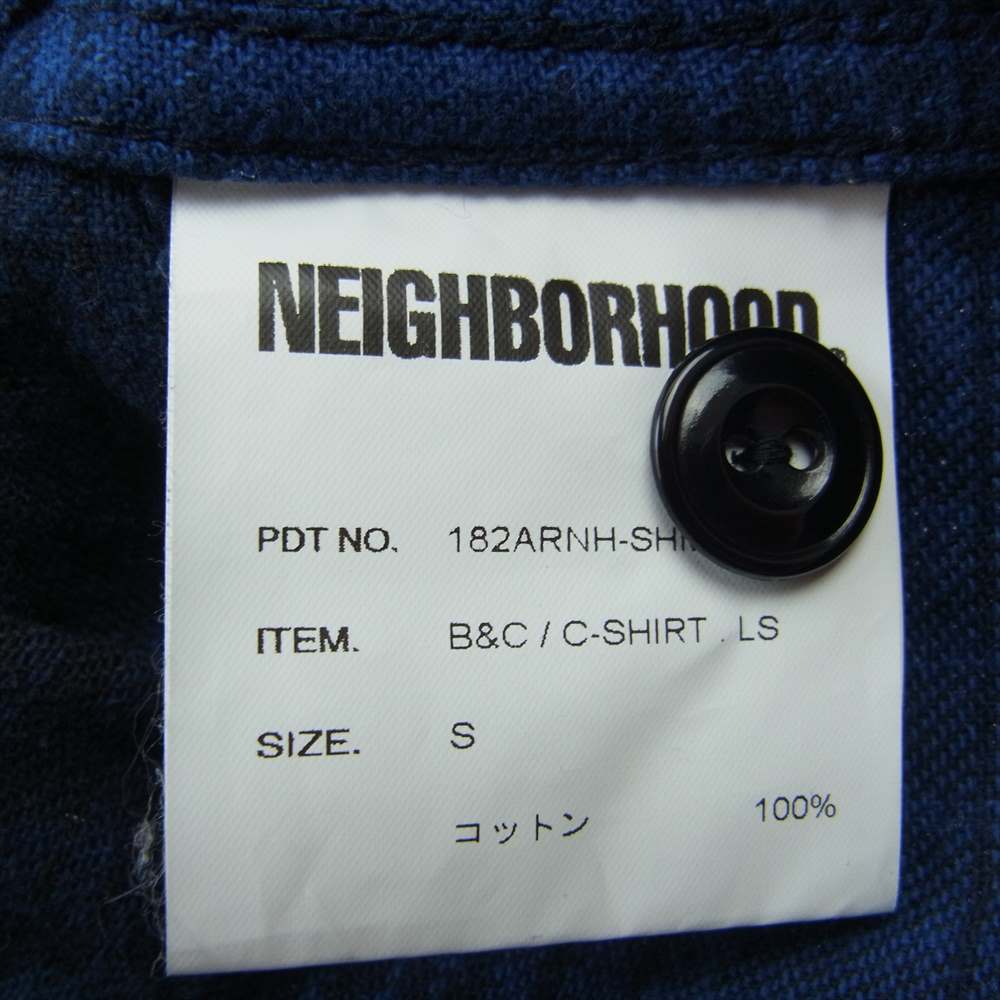 NEIGHBORHOOD ネイバーフッド 18AW 182ARNH-SHM02 B&C/C-SHIRT.LS ビーアンドシー コットン 長袖 チェック シャツ マルチカラー系 S【中古】
