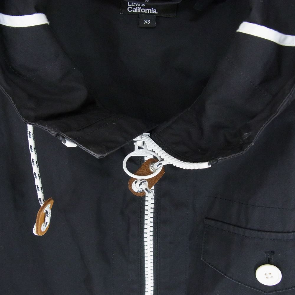Levi's リーバイス Levis CALIFORNIA リーバイス カルフォニア マウンテン パーカー ナイロン ジャケット ブラック系 XS【中古】
