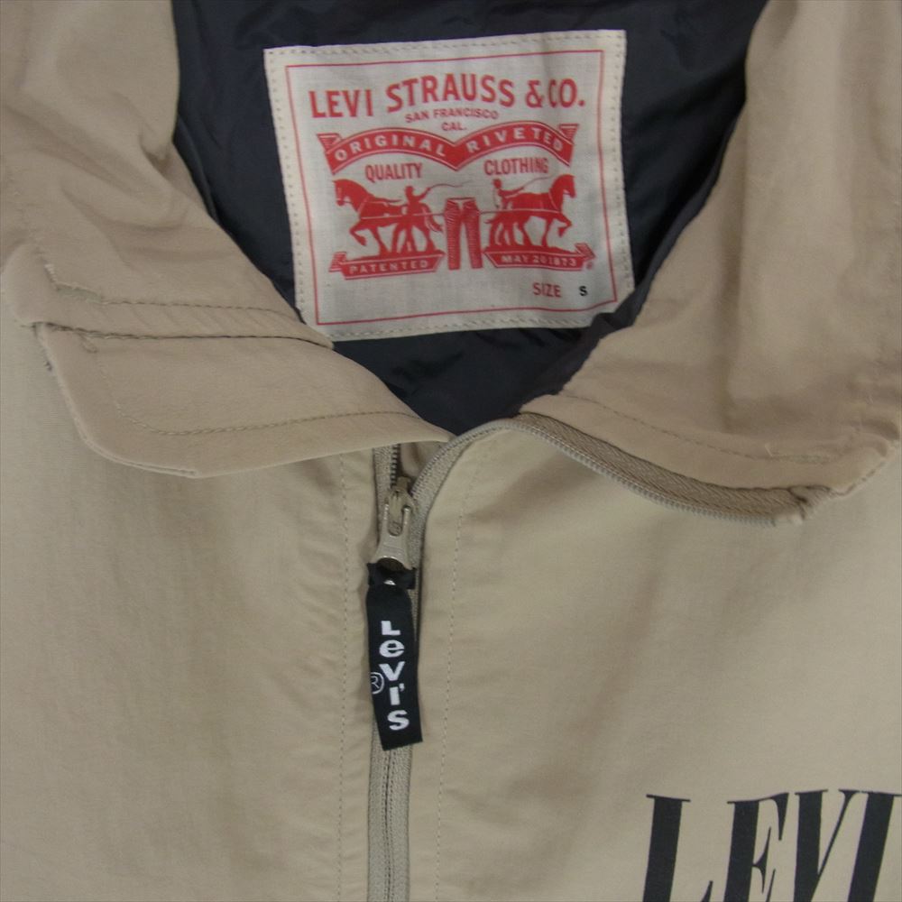 Levi's リーバイス PC9-85425-0000 SPORTY FULL ZIP JACKET スポーティー フルジップ ナイロン ジャケット ベージュ系 S【中古】