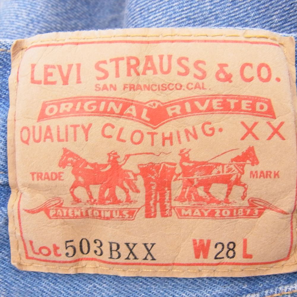 Levi's リーバイス 86197-0017 LVC 503BXX BIGE 復刻  ジーンズ デニム パンツ インディゴブルー系 W28【極上美品】【中古】