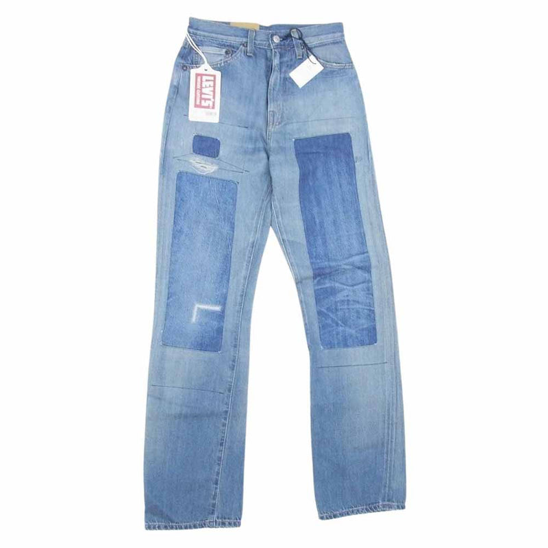 Levi's リーバイス 50701-0035 LVC 1950s 701 BIGE 復刻 ダメージ ジーンズ デニム パンツ インディゴブルー系 W27/68cm【極上美品】【中古】