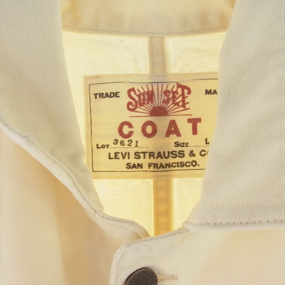 Levi's リーバイス 3621 LVC SAN SET COAT サン セット コート カバーオール ホワイト系 L【中古】