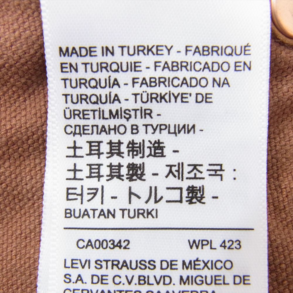 Levi's リーバイス PC9-A4403-0000 LVC ウエスト オーバーオール 復刻 ワーク パンツ トルコ製 W34 L32 ブラウン系 34 W34L32【極上美品】【中古】