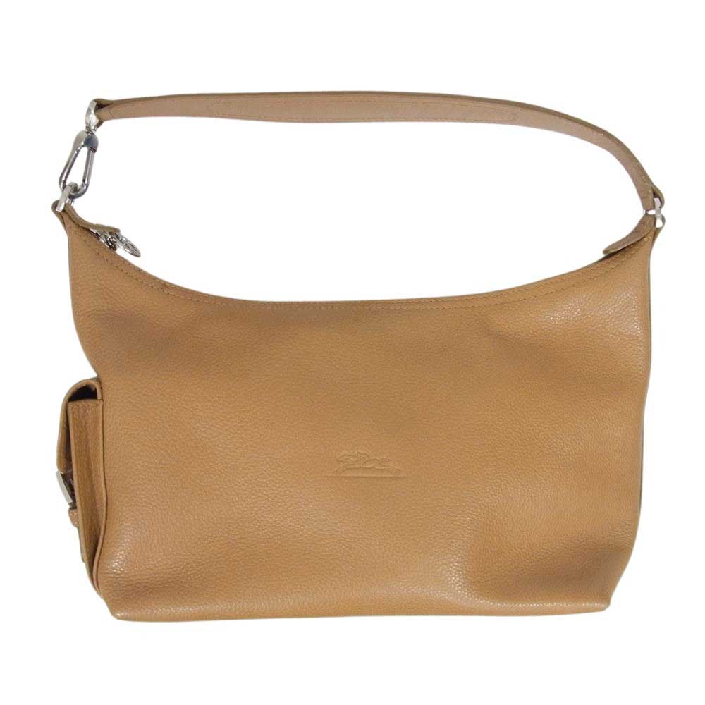 Longchamp ロンシャン レザー ハンドバッグ ライトブラウン系【中古】