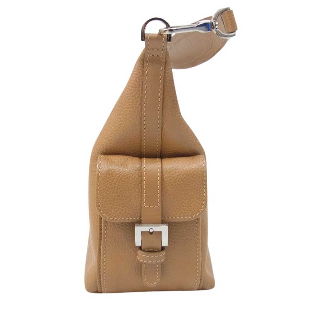 Longchamp ロンシャン レザー ハンドバッグ ライトブラウン系【中古】