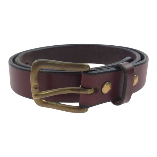 ローリングダブトリオ MILESTONE&CO マイルストーン レザー ベルト ブラウン系 34【中古】