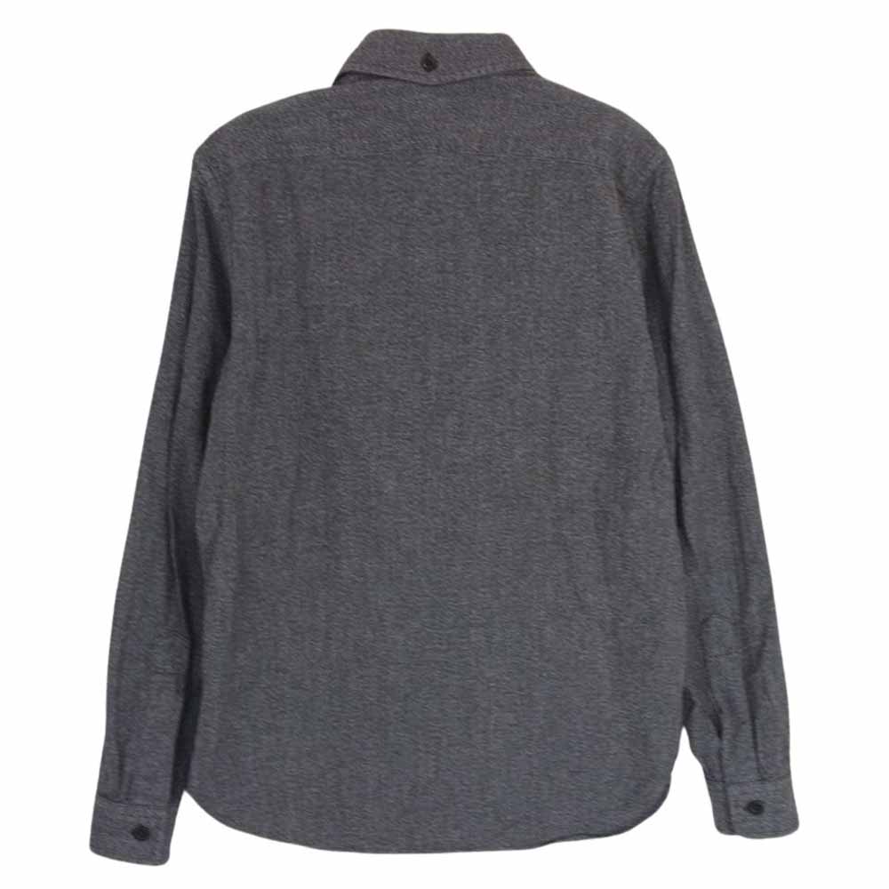 RRL ダブルアールエル 782856976001 CLAYTON MLT-LONG SLEEVE-SPORT SHIRT クレイトン ジャスペワーク 黒シャンブレー 長袖 シャツ ブラック系 SP【中古】