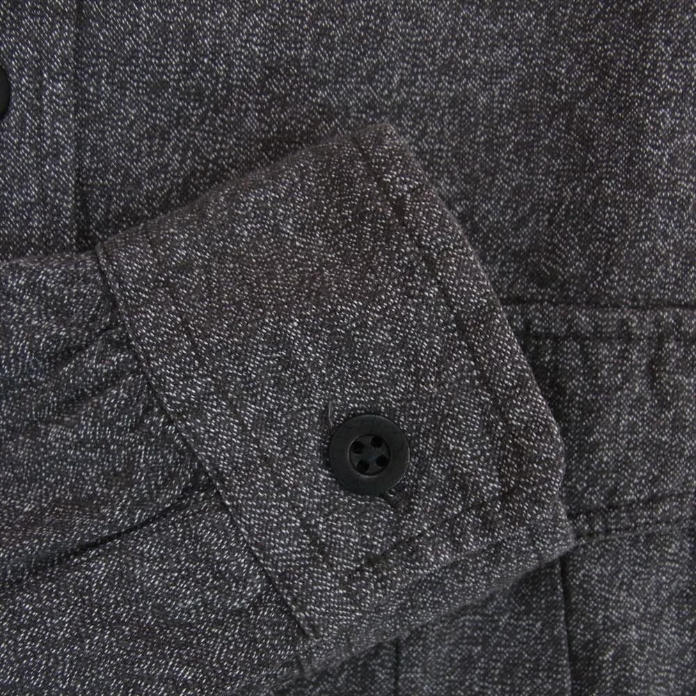 RRL ダブルアールエル 782856976001 CLAYTON MLT-LONG SLEEVE-SPORT SHIRT クレイトン ジャスペワーク 黒シャンブレー 長袖 シャツ ブラック系 SP【中古】