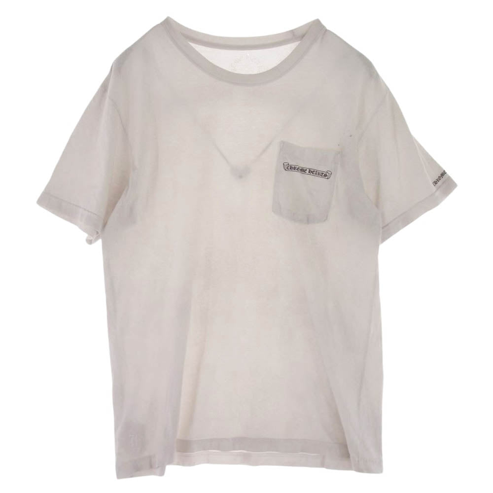 CHROME HEARTS クロムハーツ（原本無） 国内正規品 バッグ アーチ ロゴ プリント 半袖 Tシャツ ホワイト系 L【中古】