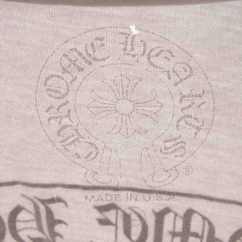 CHROME HEARTS クロムハーツ（原本無） 国内正規品 バッグ アーチ ロゴ プリント 半袖 Tシャツ ホワイト系 L【中古】