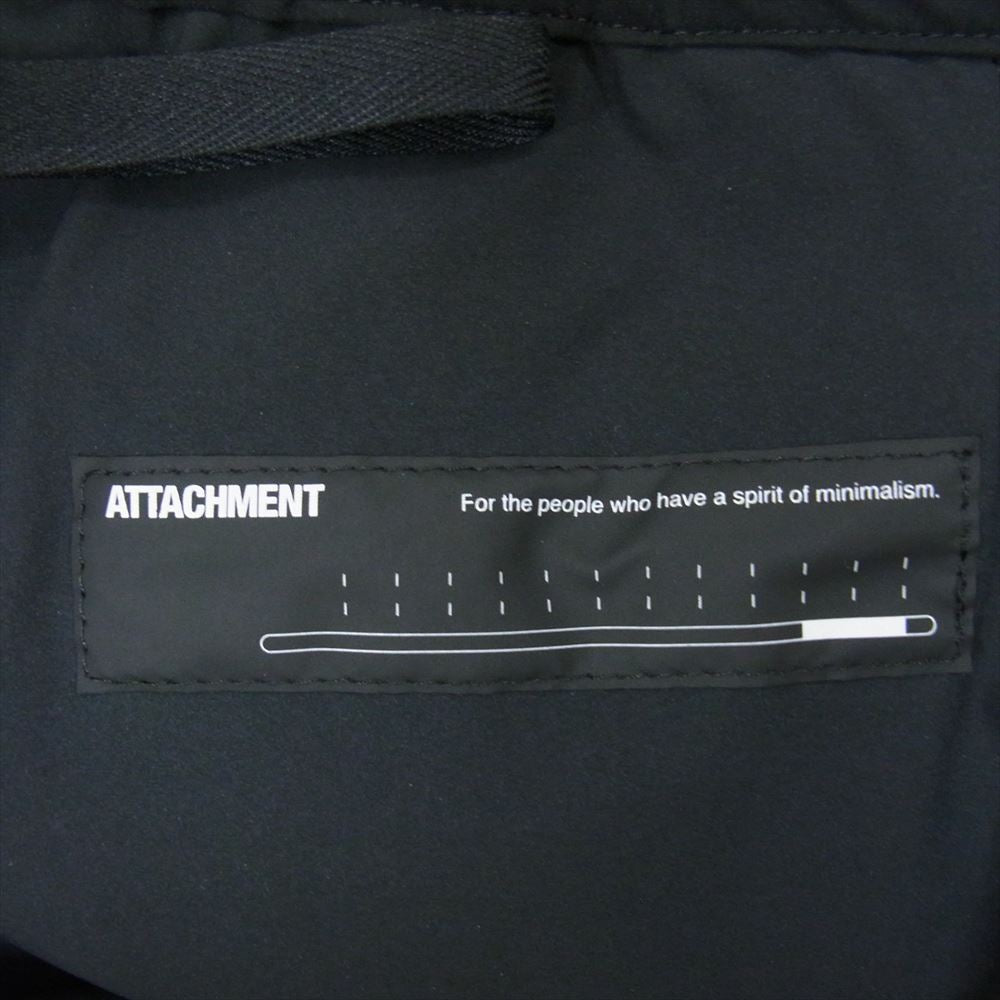 アタッチメント AP01-233 ノイズコーティング 4WAY ストレッチ タフタ 2タック ワイド テーパード パンツ ブラック系 1【中古】