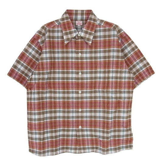 ディアザムラー 120-221-25 チェック シャツ 半袖 M【中古】