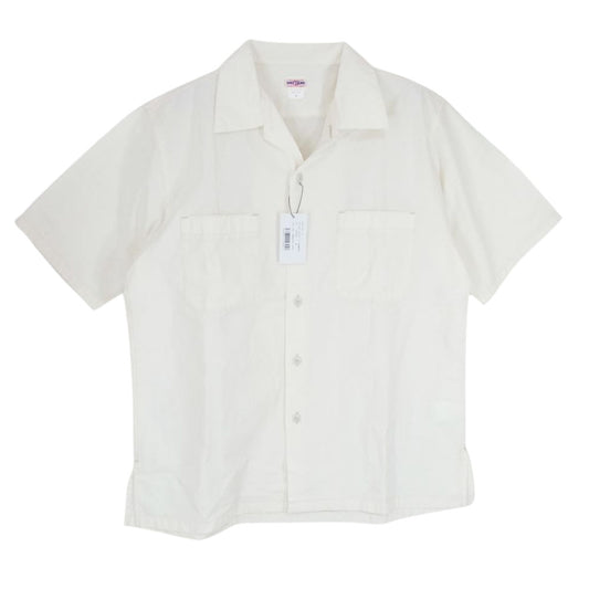 ビッグヤンク 23S 600-221-21 U54 QLS SHIRTS LT CHAMBRAY シャンブレー シャツ 半袖 オフホワイト系 M【極上美品】【中古】
