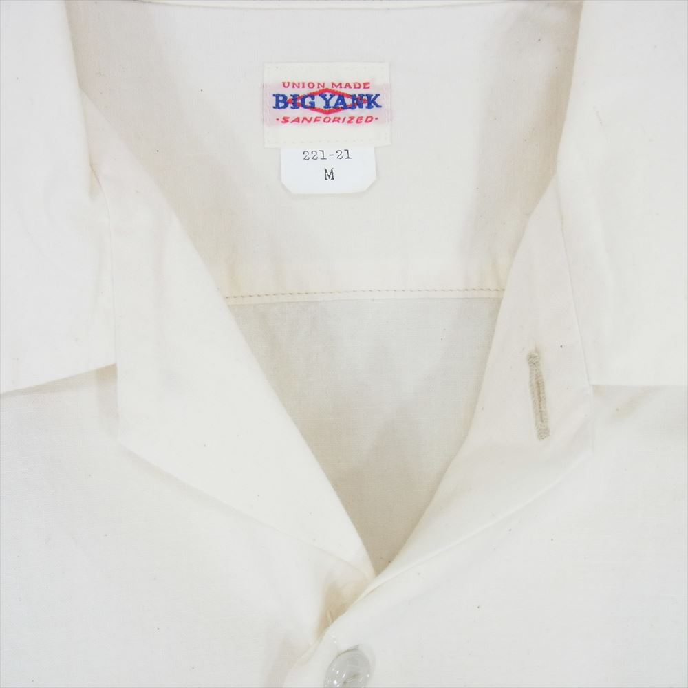 ビッグヤンク 23S 600-221-21 U54 QLS SHIRTS LT CHAMBRAY シャンブレー シャツ 半袖 オフホワイト系 M【極上美品】【中古】