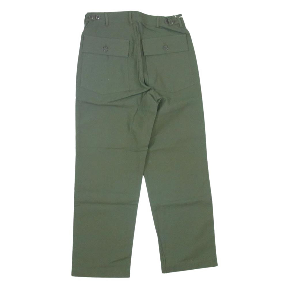 ビッグヤンク 440-221-01 Yankshire FATIGUE PANTS 1960s VTG SATEEN ファティーグ パンツ モスグリーン系 32【新古品】【未使用】【中古】