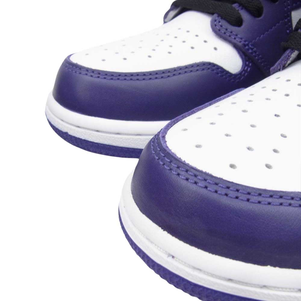 NIKE AIR JORDAN ナイキ ジョーダン 555088-500 Air Jordan 1 エアジョーダン Retro High OG Court Purple White レトロ ハイ OG コートパープル ホワイト スニーカー ブラック系 パープル系 28cm【新古品】【未使用】【中古】