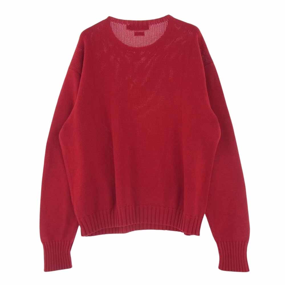 POLO RALPH LAUREN ポロ・ラルフローレン ヴィンテージ ローゲージ コットン ニット レッド系 XL【中古】