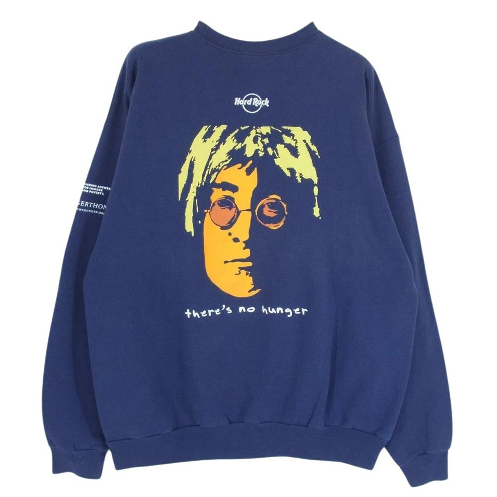 ヘインズ ヴィンテージ COMFORT BLEND John Lennon Imagine クルーネック スウェット  ネイビー系【中古】