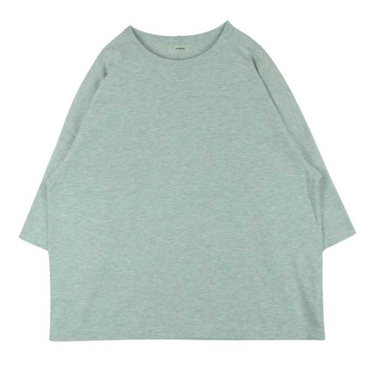 アルヴァナ コットン オーバーサイズ フットボール Tシャツ 七分袖 カットソー グレー系 ライトグレー系 4【中古】