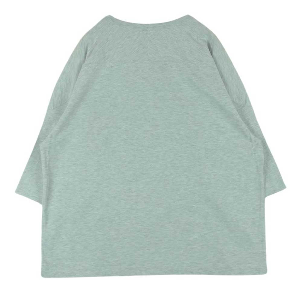 アルヴァナ コットン オーバーサイズ フットボール Tシャツ 七分袖 カットソー グレー系 ライトグレー系 4【中古】