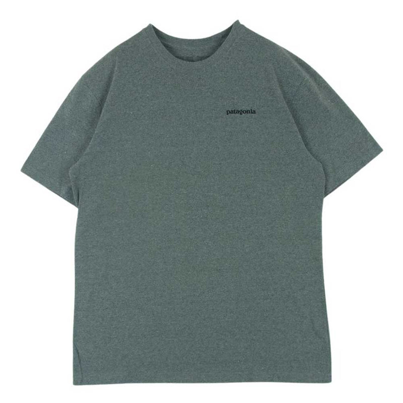 patagonia パタゴニア 19AW STY37174FA19 P-6 Logo Pocket Responsibili Tee レスポンシビリティー ポケット ロゴ プリント 半袖 Tシャツ グレー系 M【中古】