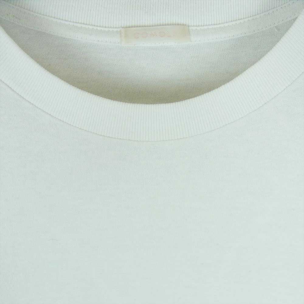 COMOLI コモリ 22SS V01-05008 空紡天竺 クルーネック 半袖 Tシャツ コットン 日本製 ホワイト系 3【中古】