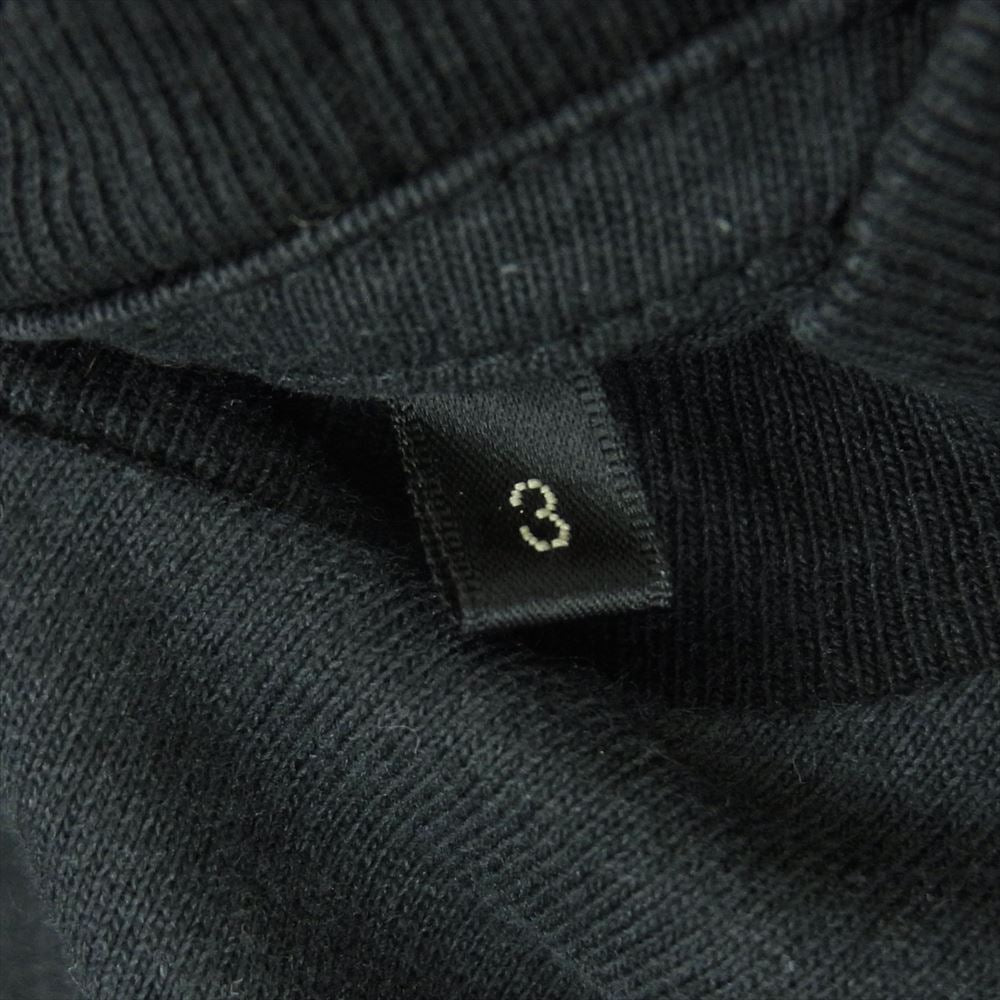 COMOLI コモリ 21SS T01-05007 空紡天竺 クルーネック 半袖 Tシャツ ブラック系 ダークグレーに近い黒系 3【中古】