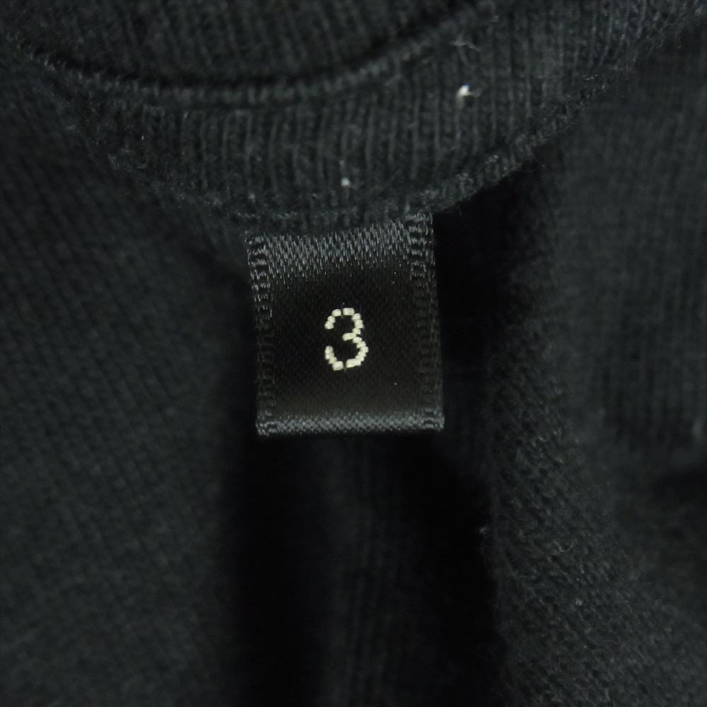 COMOLI コモリ 22SS V01-05008 空紡天竺 クルーネック 半袖 Tシャツ コットン 日本製 ブラック系 3【中古】