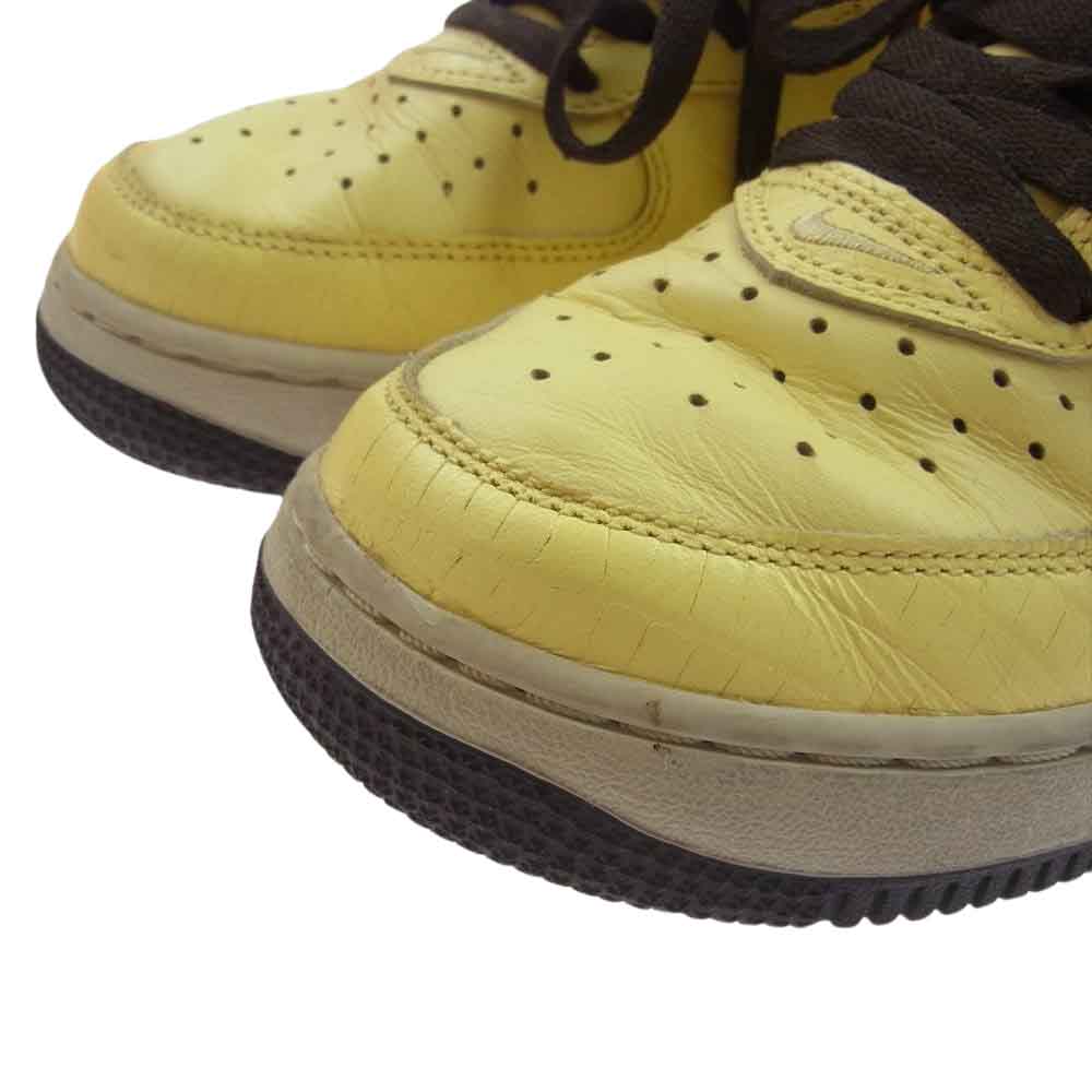 NIKE ナイキ 310765-771 AIR FORCE1 MID エアフォース1 ミッド ハイカット スニーカー イエロー系 26cm【中古】