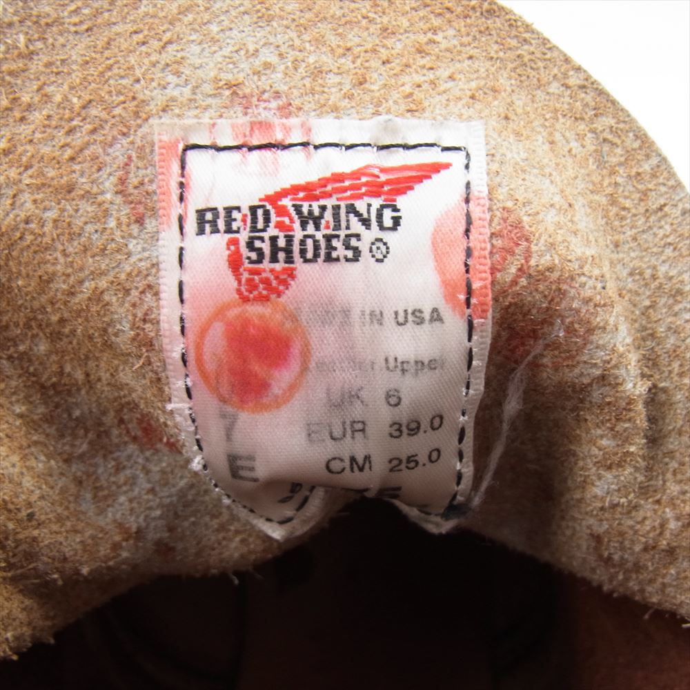 RED WING レッドウィング 8875 Irish Setter 6 Moc-toe アイリッシュセッター 6インチ モックトゥ ブーツ ライトブラウン系 25cm【中古】