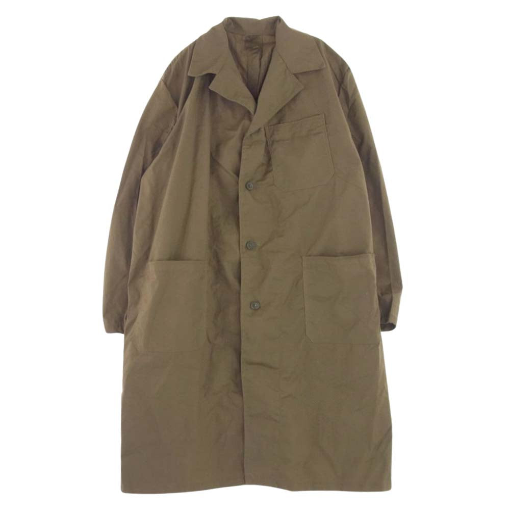 ミリタリー Romania ARMY ルーマニア軍 ワーク ロング コート　 カーキブラウン系【中古】