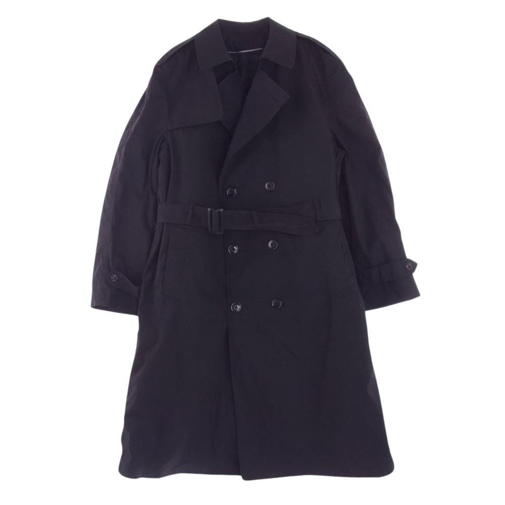 米海軍 8405 01 308 88710 ALL WEATHER COAT オールウェザー ライナー付き トレンチ コート 海軍 ブラック系 46L【中古】