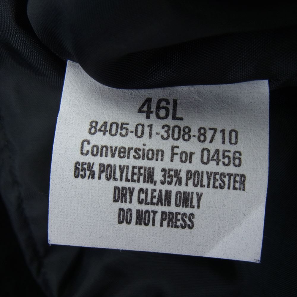 米海軍 8405 01 308 88710 ALL WEATHER COAT オールウェザー ライナー付き トレンチ コート 海軍 ブラック系 46L【中古】
