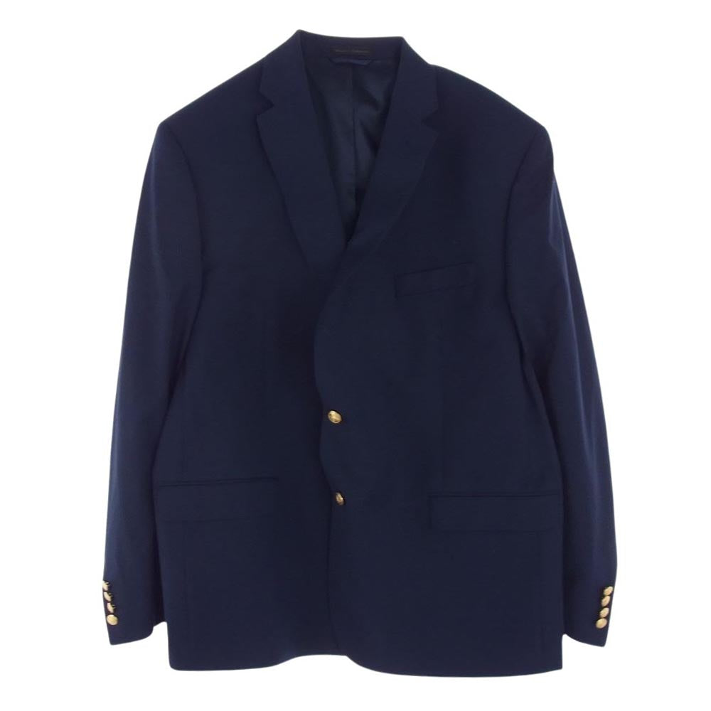 RALPH LAUREN ラルフローレン LAUREN RALPH LAUREN ローレン ラルフ ローレン 二ツ釦 シングル テーラード ジャケット ブレザー ネイビー系 48R【中古】