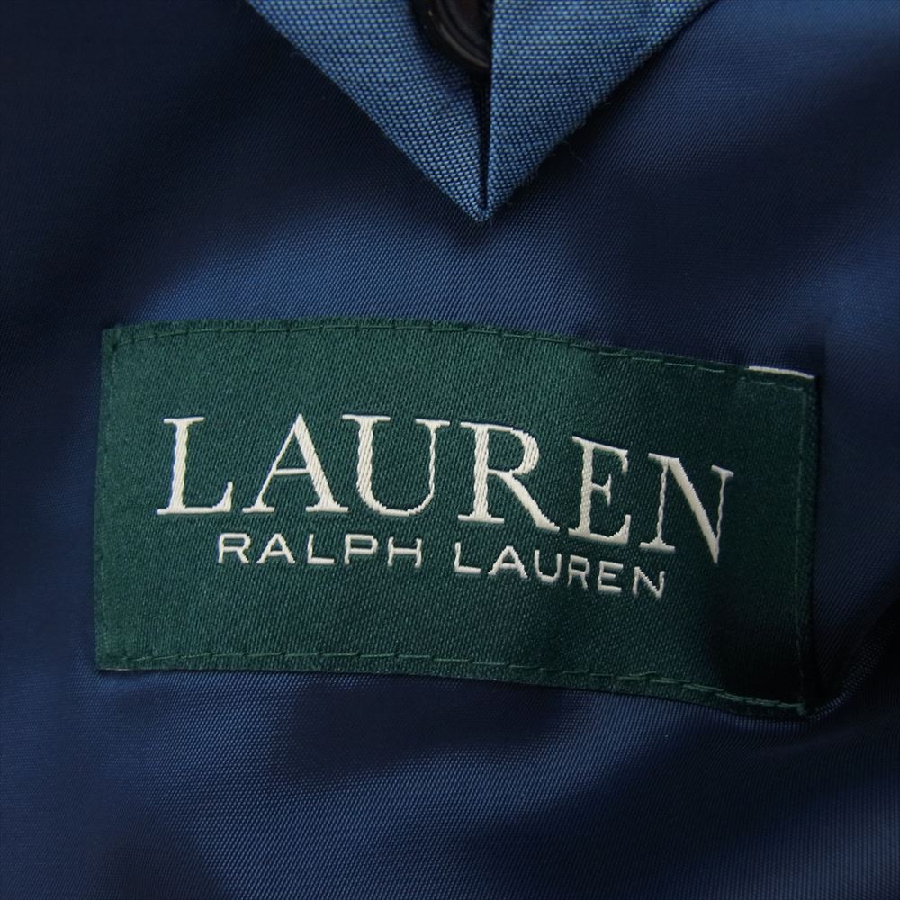 RALPH LAUREN ラルフローレン LAUREN RALPH LAUREN ローレン ラルフ ローレン 二ツ釦 シングル テーラード ジャケット ブレザー ネイビー系 48R【中古】