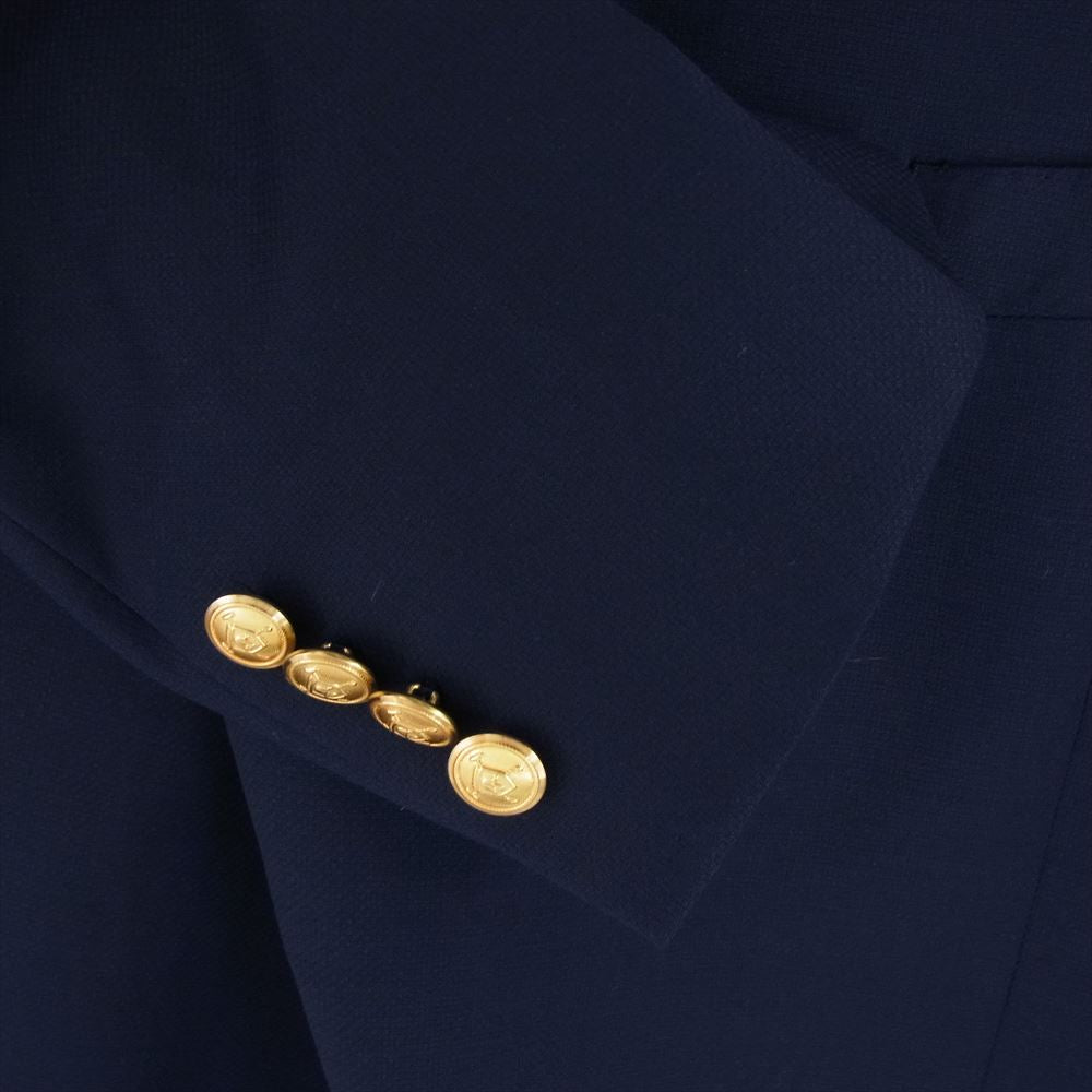 RALPH LAUREN ラルフローレン LAUREN RALPH LAUREN ローレン ラルフ ローレン 二ツ釦 シングル テーラード ジャケット ブレザー ネイビー系 48R【中古】