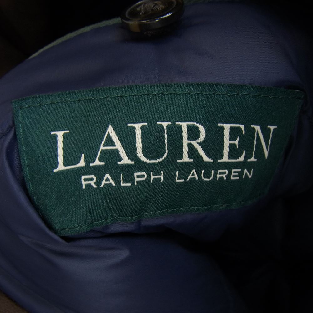 RALPH LAUREN ラルフローレン LAUREN RALPH LAUREN ローレン ラルフ ローレン ウール ダウン ステンカラー コート ブラック系 46R【中古】