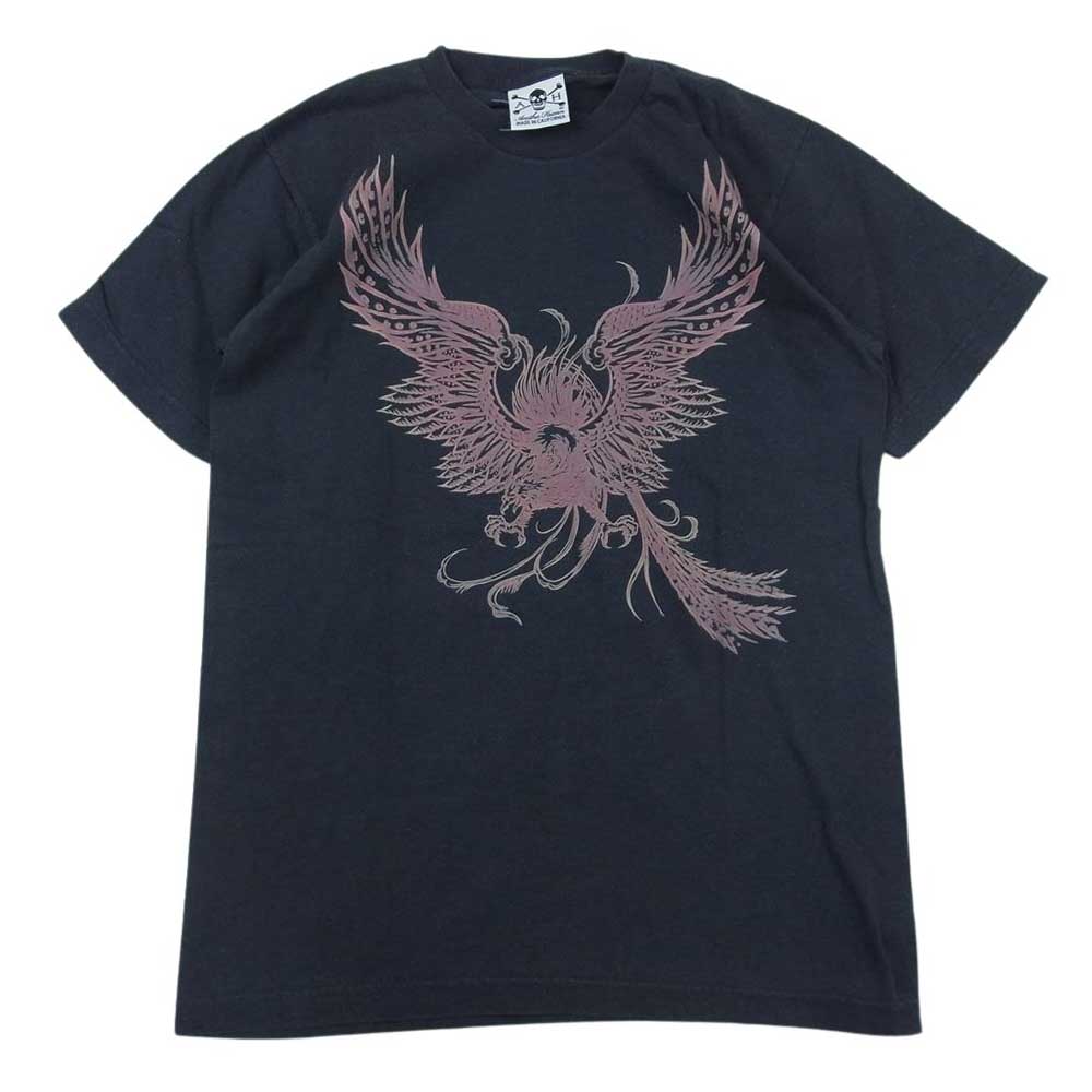 ANOTHER HEAVEN アナザーヘブン プリント 半袖 Tシャツ チャコール系【中古】
