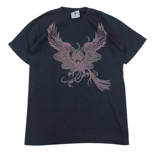 ANOTHER HEAVEN アナザーヘブン プリント 半袖 Tシャツ チャコール系【中古】