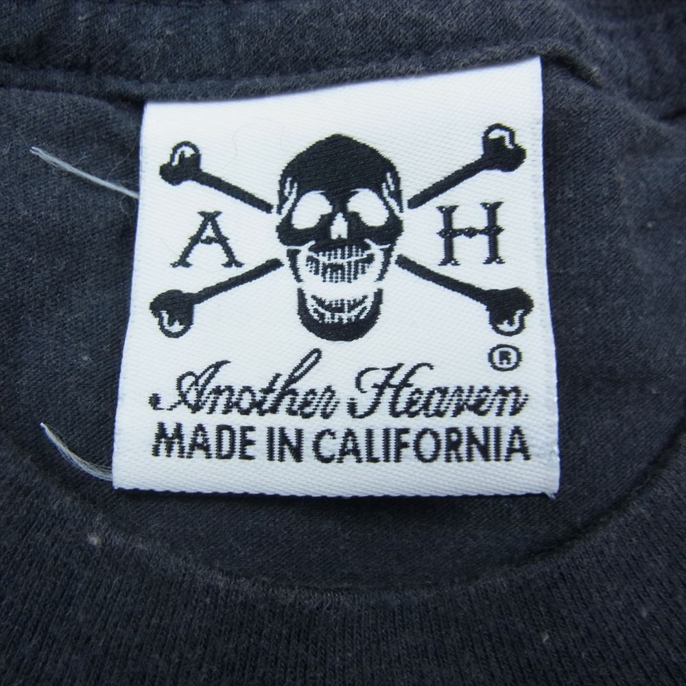 ANOTHER HEAVEN アナザーヘブン プリント 半袖 Tシャツ チャコール系【中古】