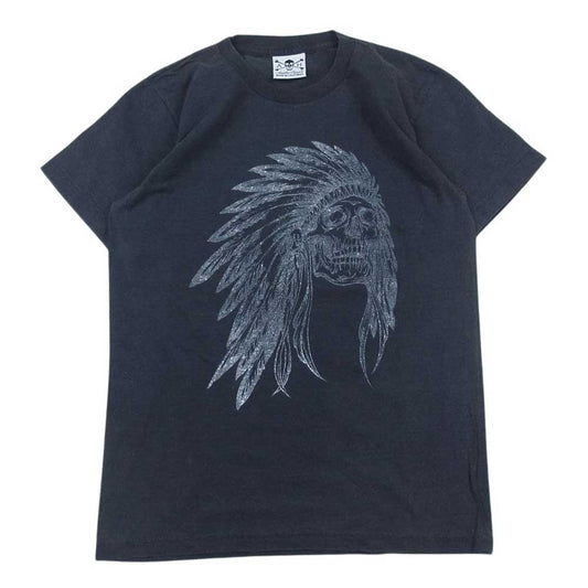 ANOTHER HEAVEN アナザーヘブン プリント 半袖 Tシャツ チャコール系【中古】