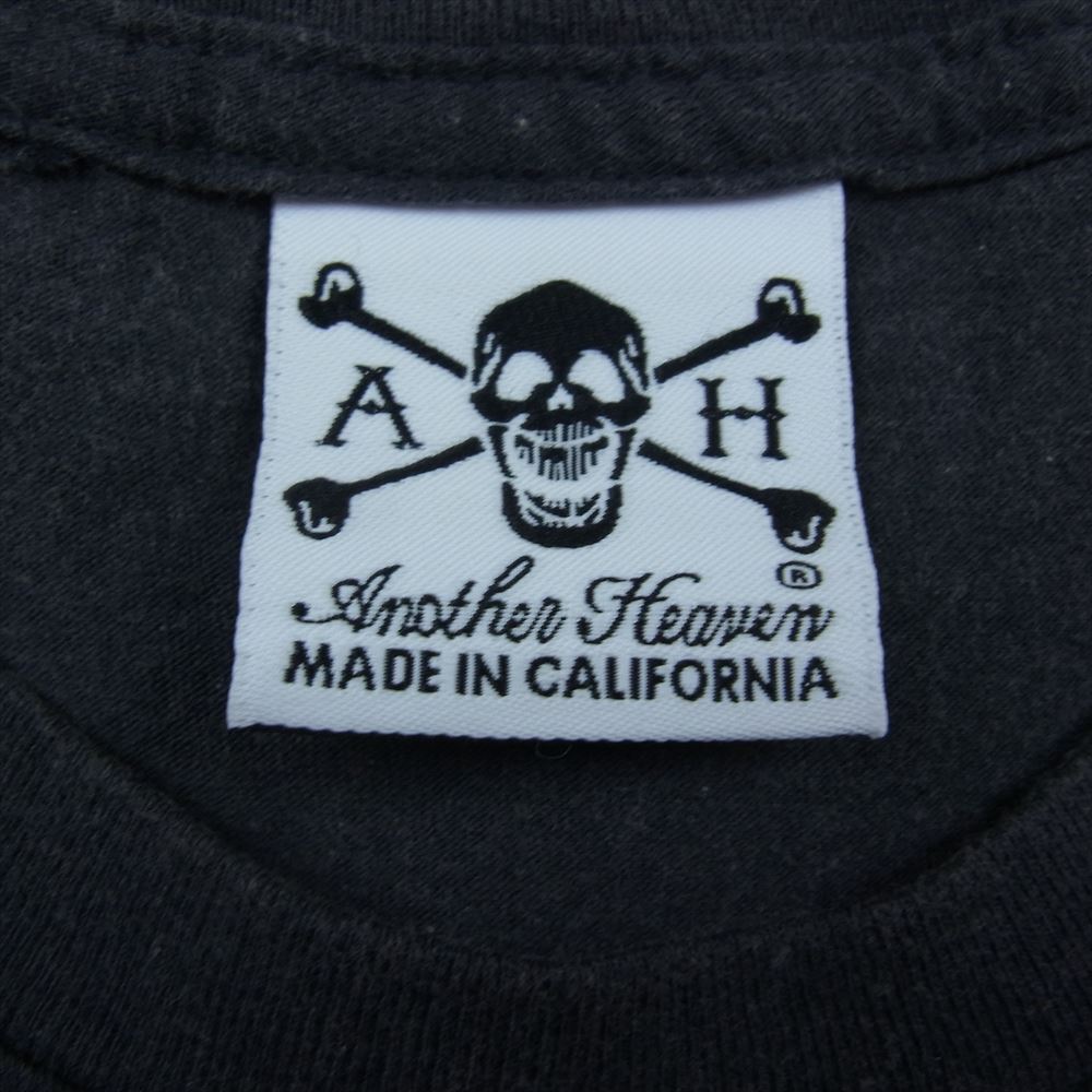 ANOTHER HEAVEN アナザーヘブン プリント 半袖 Tシャツ チャコール系【中古】