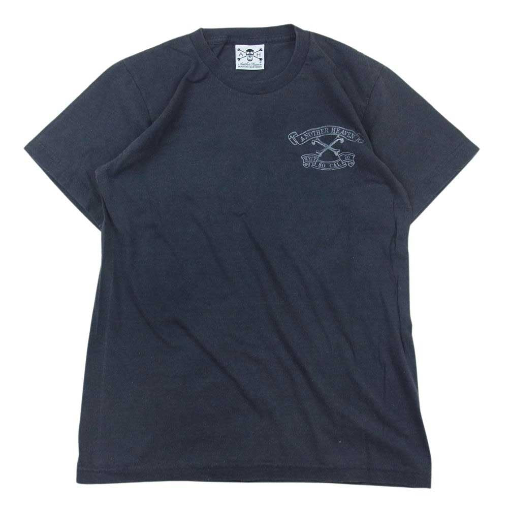ANOTHER HEAVEN アナザーヘブン ロゴプリント 半袖 Tシャツ チャコール系【中古】