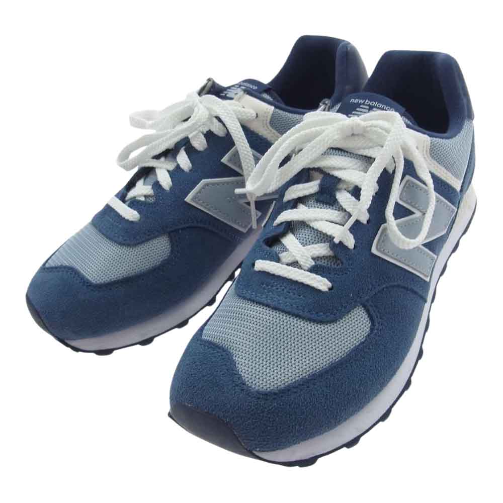 NEW BALANCE ニューバランス ML574SPI  ML574SPI スエード メッシュ スニーカー ブルー系 28cm【中古】