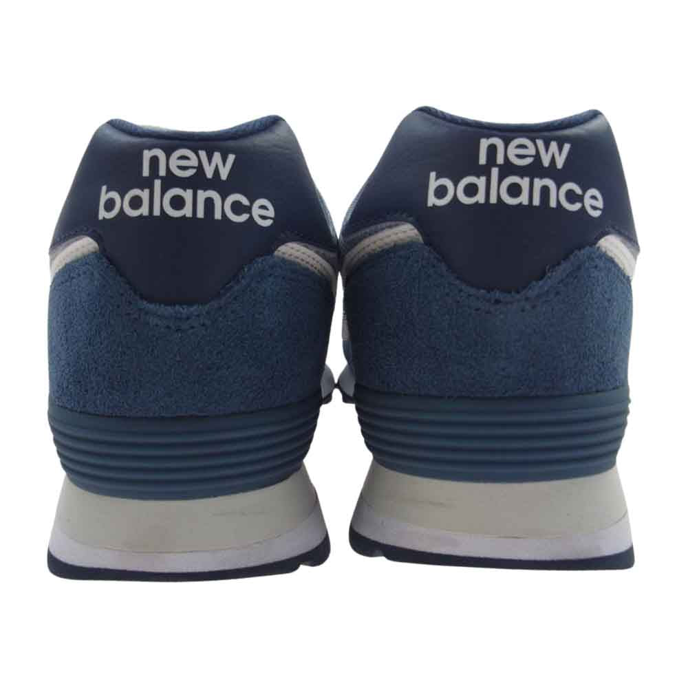 NEW BALANCE ニューバランス ML574SPI  ML574SPI スエード メッシュ スニーカー ブルー系 28cm【中古】