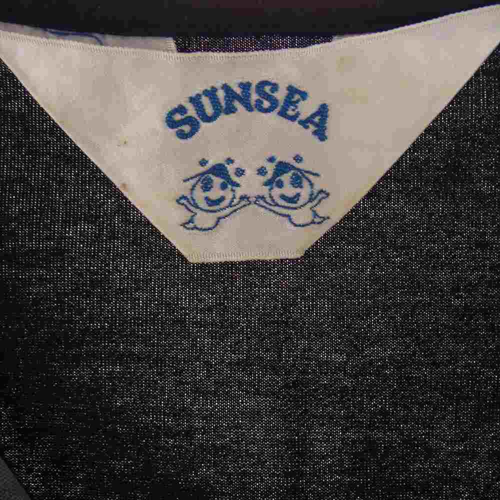 SUNSEA サンシー 18SS 18S04 VNECK Vネック 半袖 カットソー ブラック系 3【中古】