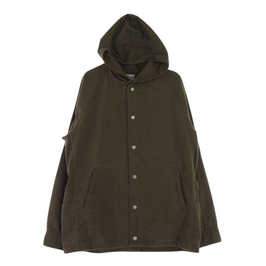 SASAFRAS ササフラス GARDENER BUD BREAKER NYLON RIPSTOP OLIVE ガーデナー ナイロンリップストップ ウィンドブレーカー ジャケット グリーン系 M【中古】