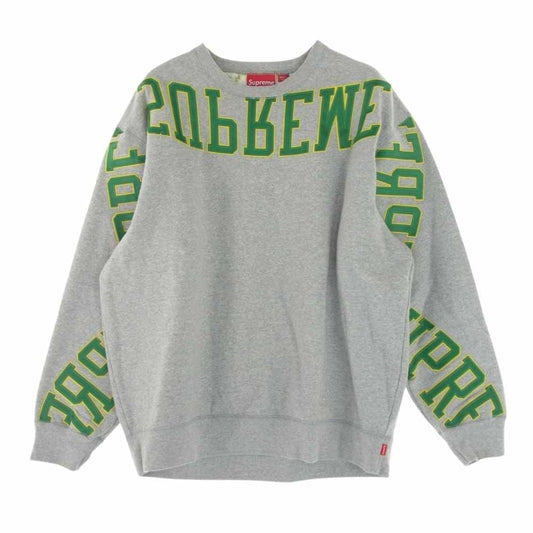 Supreme シュプリーム 22SS Multi Arc Crewneck マルチ アーク ロゴ クルーネック スウェット グレー系 L【中古】